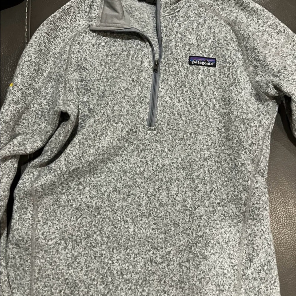 Patagonia Heathered Gray Fleece Pullover